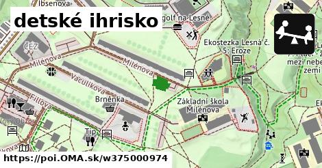 detské ihrisko