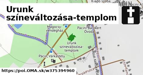 Urunk színeváltozása-templom