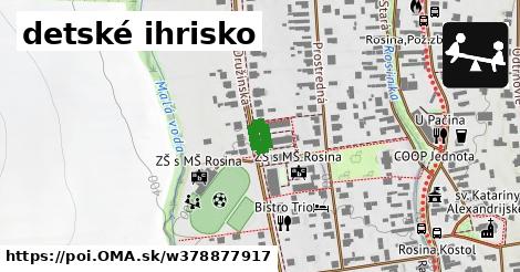 detské ihrisko