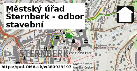 Městský úřad Šternberk - odbor stavební