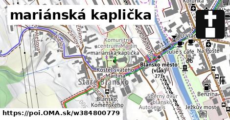 mariánská kaplička