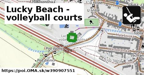 Lucky Beach - volleyball courts