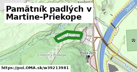 Pamätník padlých v Martine-Priekope