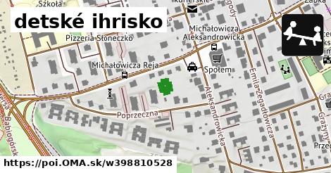 detské ihrisko