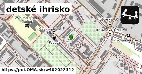 detské ihrisko