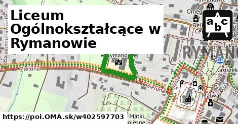 Liceum Ogólnokształcące w Rymanowie