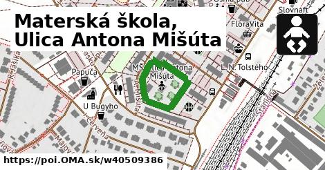 Materská škola, Ulica Antona Mišúta