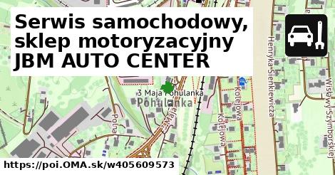 Serwis samochodowy, sklep motoryzacyjny JBM AUTO CENTER