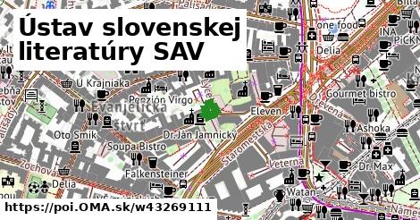 Ústav slovenskej literatúry SAV