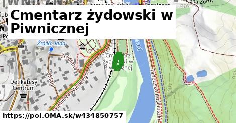 Cmentarz żydowski w Piwnicznej