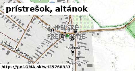 prístrešok, altánok