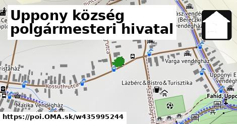 Uppony község polgármesteri hivatal