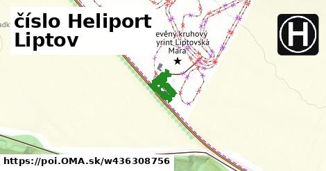 číslo Heliport Liptov