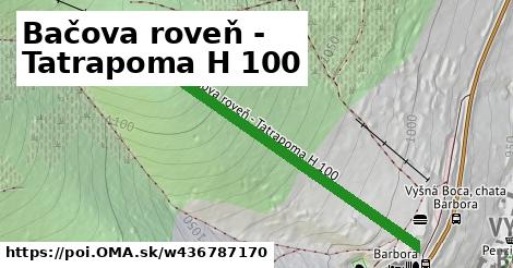 Bačova roveň - Tatrapoma H 100