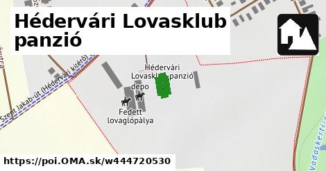 Hédervári Lovasklub panzió