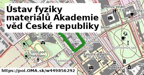 Ústav fyziky materiálů Akademie věd České republiky