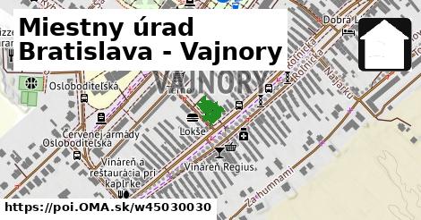 Miestny úrad Bratislava - Vajnory