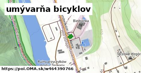 umývarňa bicyklov