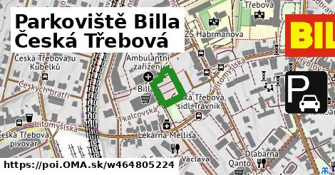 Parkoviště Billa Česká Třebová