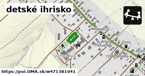 detské ihrisko