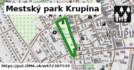 Mestský park Krupina