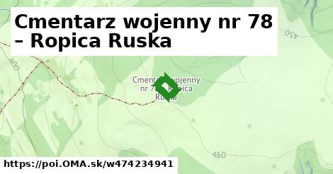 Cmentarz wojenny nr 78 – Ropica Ruska