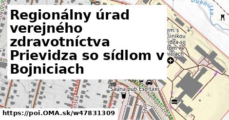 Regionálny úrad verejného zdravotníctva Prievidza so sídlom v Bojniciach