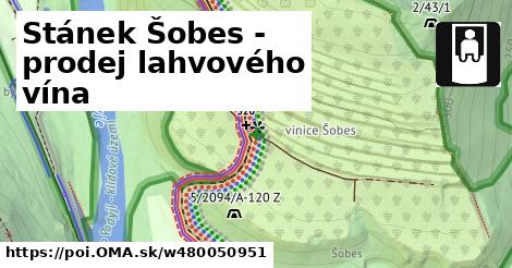 Stánek Šobes - prodej lahvového vína