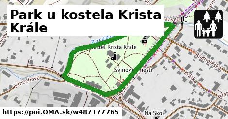 Park u kostela Krista Krále