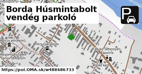 Borda Húsmintabolt vendég parkoló