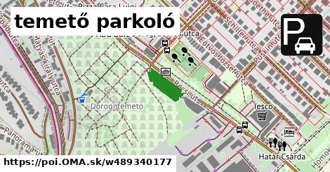 temető parkoló