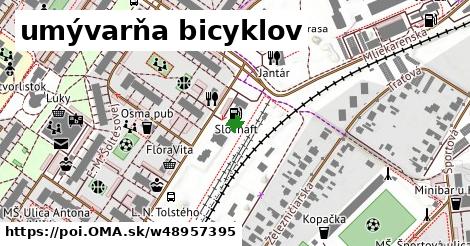 umývarňa bicyklov