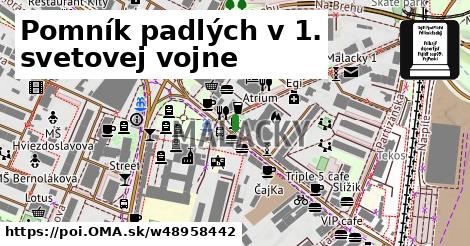 Pomník padlých v 1. svetovej vojne