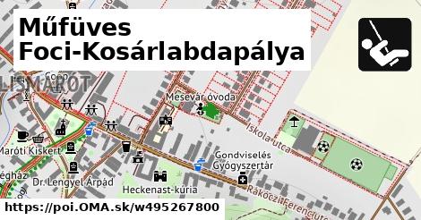 Műfüves Foci-Kosárlabdapálya