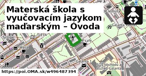 Materská škola s vyučovacím jazykom maďarským – Óvoda