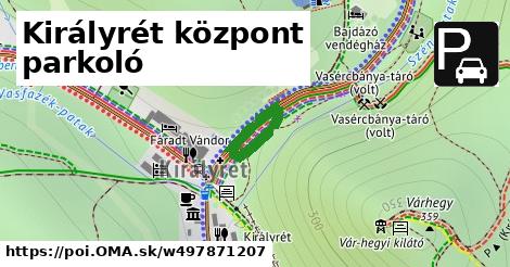 Királyrét központ parkoló