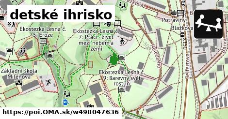 detské ihrisko