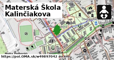 Materská Škola Kalinčiakova