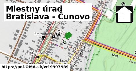 Miestny úrad Bratislava - Čunovo