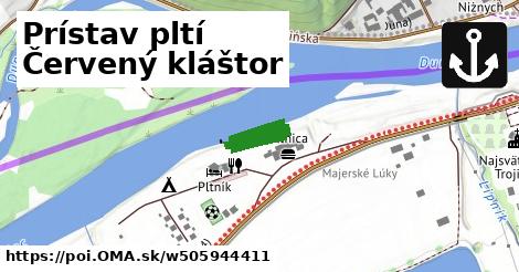 Prístav pltí Červený kláštor