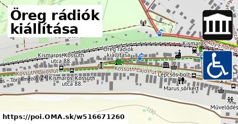 Öreg rádiók kiállítása