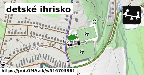 detské ihrisko