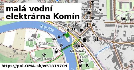 malá vodní elektrárna Komín