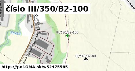 číslo III/350/B2-100