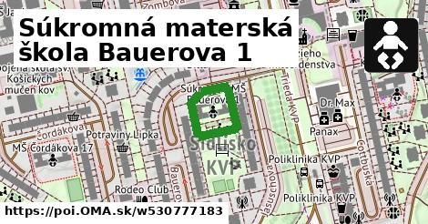 Súkromná materská škola Bauerova 1