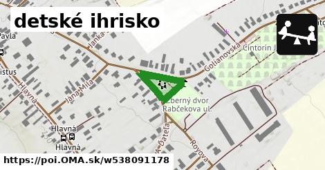 detské ihrisko