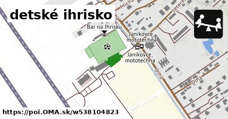 detské ihrisko