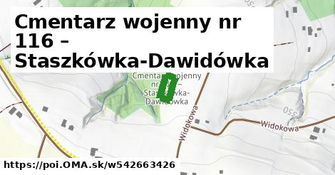 Cmentarz wojenny nr 116 – Staszkówka-Dawidówka