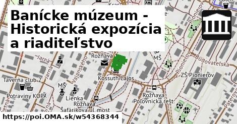 Banícke múzeum - Historická expozícia a riaditeľstvo