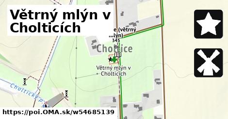 Větrný mlýn v Cholticích